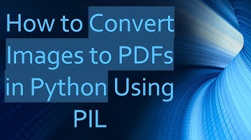 How to Convert Images to PDFs in Python Using PIL