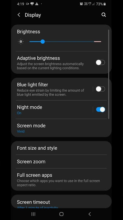 How to enable night mode or dark mode in Samsung smartphones