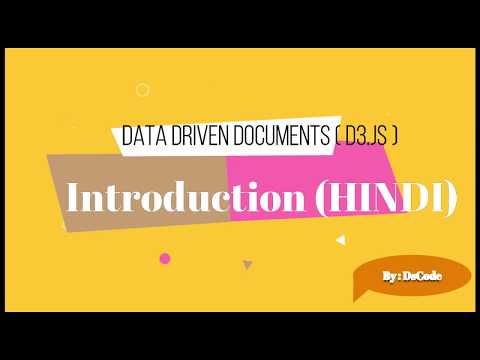 Introduction of D3 js in Hindi |Part-1|how to run d3.js on localhost to read files  | Hindi
