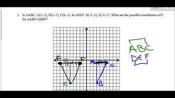 coordinate plane congruent triangles
