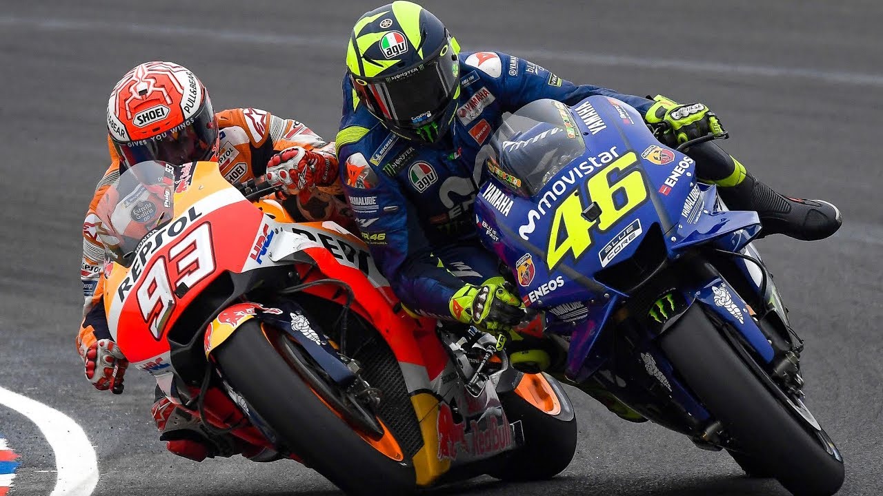 Termas Clash Marquez and Rossi the clash of the titans