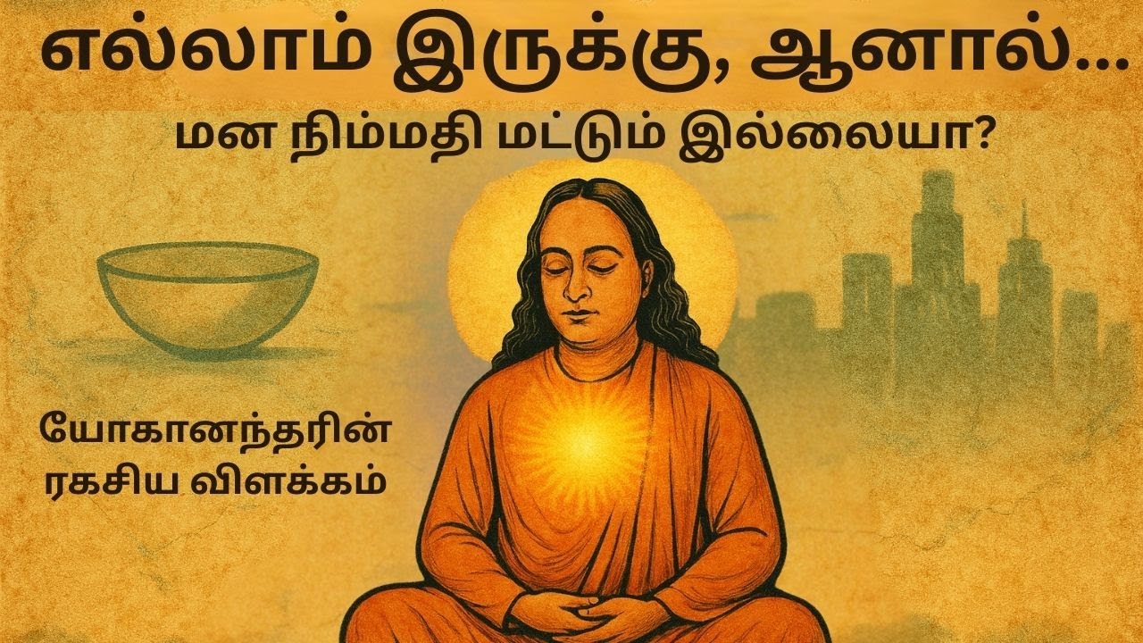 பரமஹம்ச யோகானந்தர்: நிம்மதி பெறுவதற்கு யோகானந்தர் சொல்லும் மூன்று முக்கிய குறிப்புகள் என்ன ?