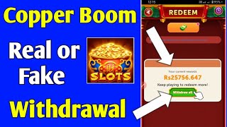 Copper Boom App Real Or Fake | Withdrawal screenshot 4