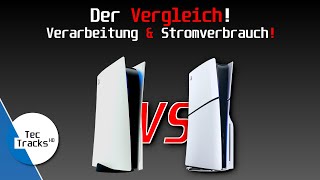 PS5 vs. PS5 Slim: Stromverbrauch und Verarbeitung! | Ist die Slim stromsparender? | TecTracks HD