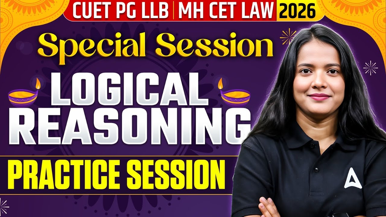 Logical Reasoning - Practice | For CUET PG LLB & MHCET Law 2026 - YouTube