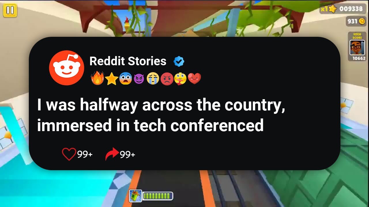 I was halfway across the country, immersed in tech conferenced 