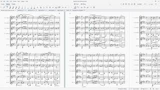 Wonder Eyes (Percy Fletcher).  Sheet music arranged for clarinet quintet.