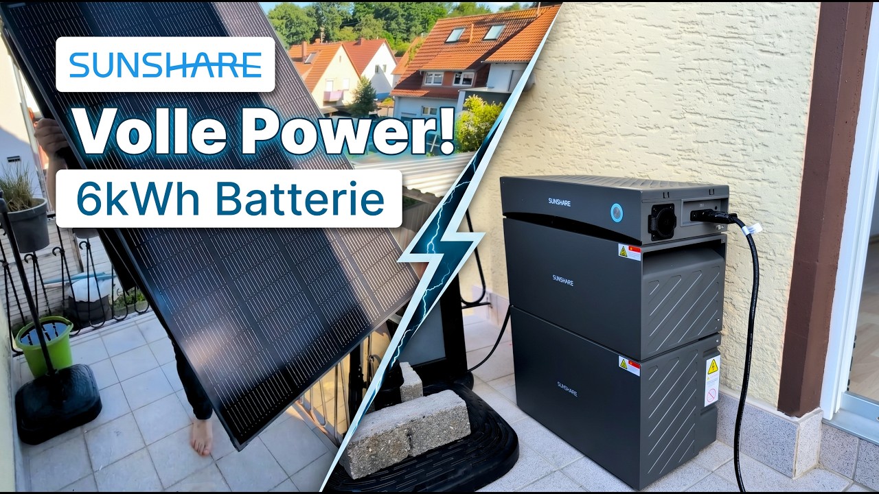 800W Balkonkraftwerk mit Speicher – Sunshare Glory 4.0 im Test
