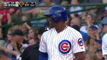 COL@CHC: Soler puts Cubs on the board with single