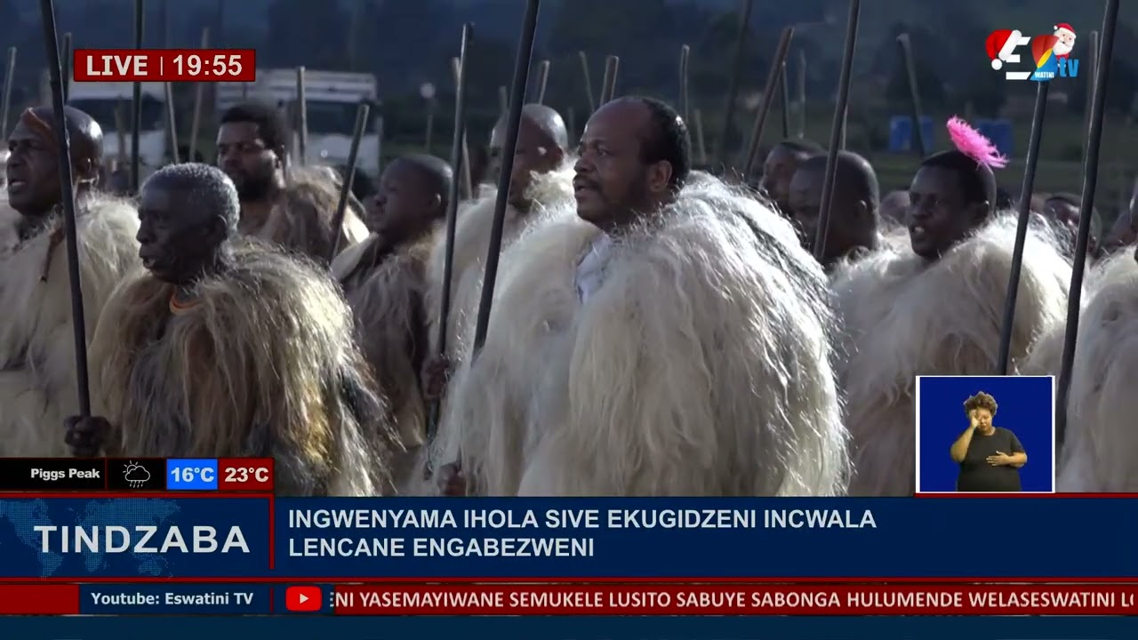 His Majesty King Mswati 111 led regiments in the dancing of incwala at Ngabezweni Royal Residence.