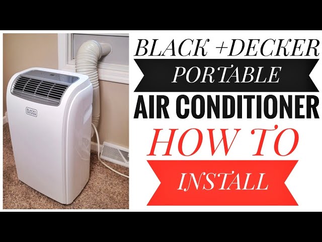 Black+decker 8,000 BTU Portable Air Conditioner with Remote Control, White BPP05WTB