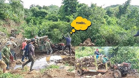 xe công nông 2 cầu chợ giống chuối lên dóc đương đá cực kỳ khó khăn và cái kết