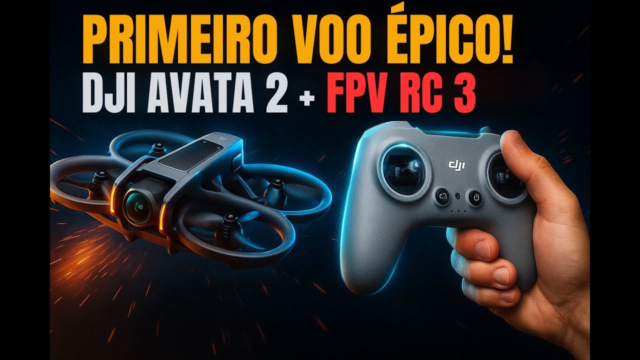 PRIMEIRAS IMPRESSÕES do DJI Avata 2 e do FPV RC3: Vale a pena o UPGRADE?