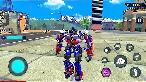 Optimus Prime Transformation Jet Robot Car Game 2020 #7 - Android Gameplay