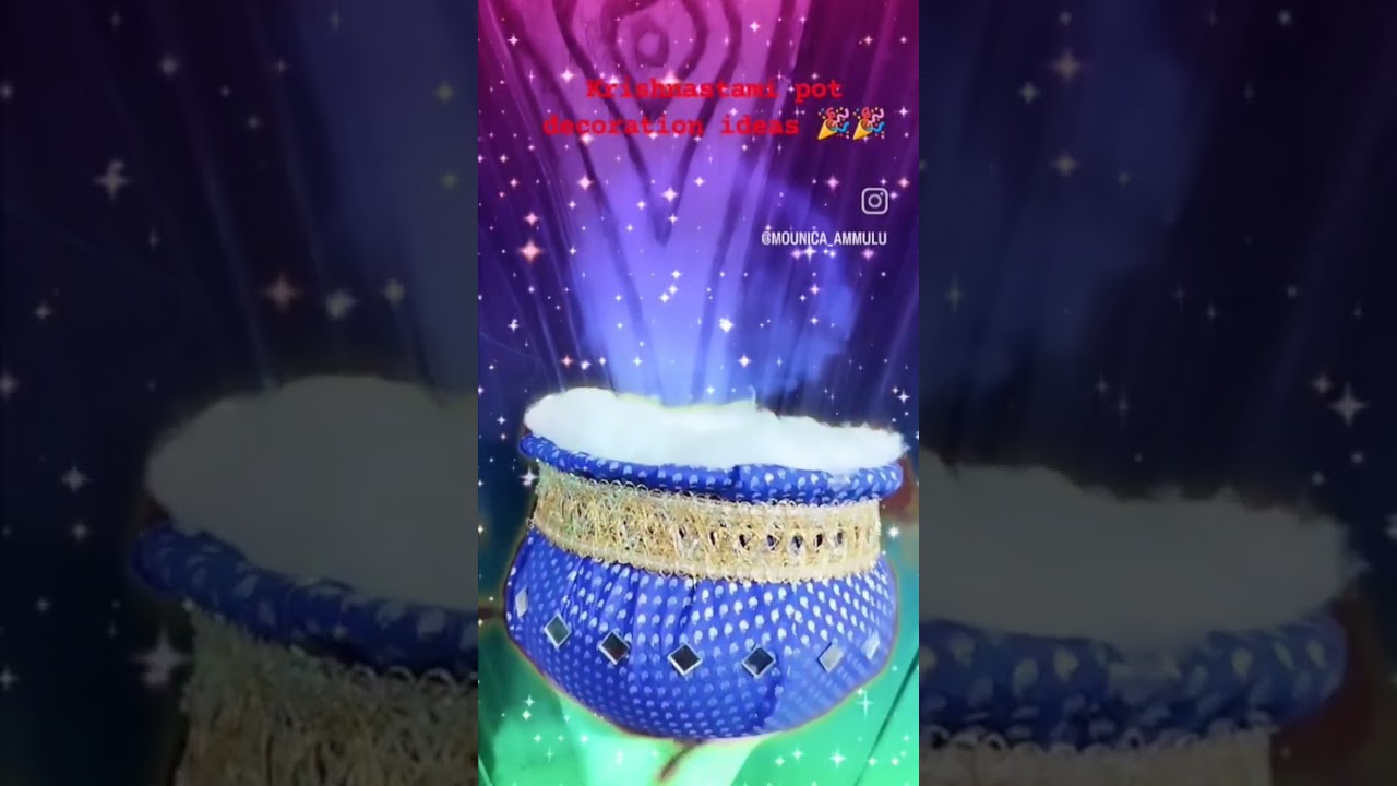 krishnashtami pot decoration ideas🎉🎉