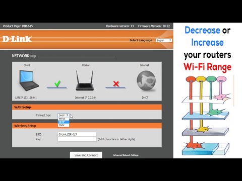 How to Setup D-Link Router & How to Decrease or Increase Wi-Fi Range - d link router dir 615