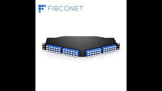 144F 12 Ports MTP/MPO to LC Breakout Angled Patch Panel
