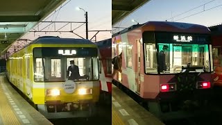 【警笛あり】遠鉄1006F・2004F 夕方4両編成の連結作業
