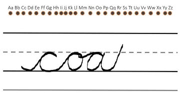 Cursive Letters Video Tutorials (5 of 33) coat