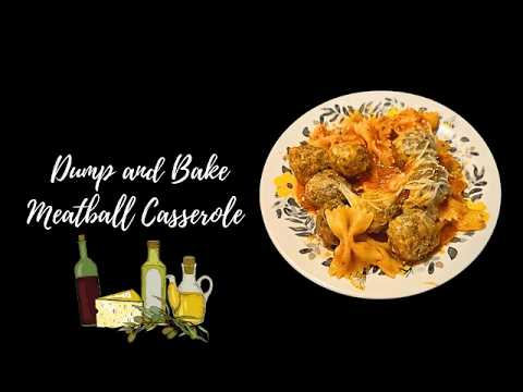 Dump and Bake Meatball Casserole