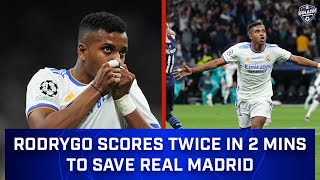 Rodrygo Scores 2 Goals in 2 Minutes to Save Real Madrid vs. Manchester City | CBS Sports Golazo Content