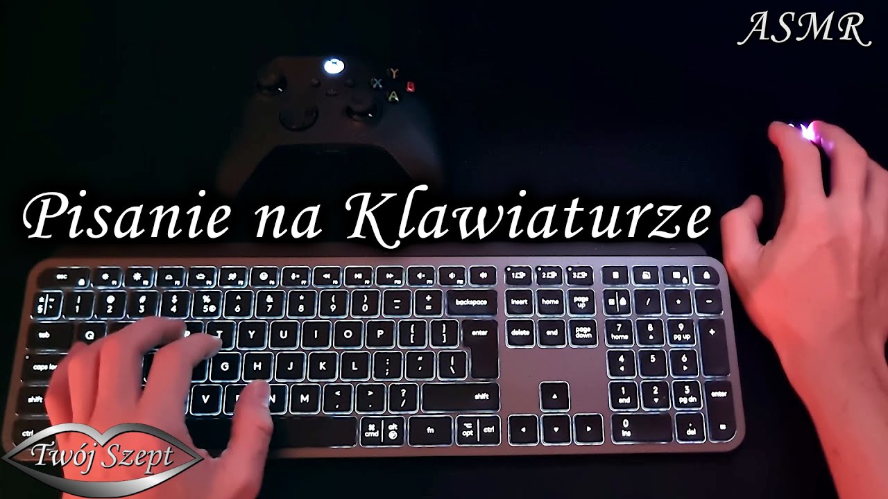 ASMR No Talking 🎧 Zaśnij z Dźwiękami Stukania ⌨ Klawiatura, Myszka, Pad