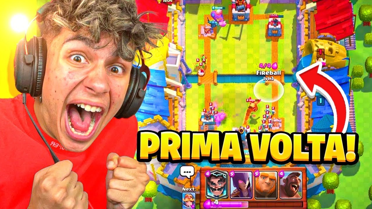 GIOCO LA MIA PRIMA PARTITA SU CLASH ROYALE E... 😱 - YouTube