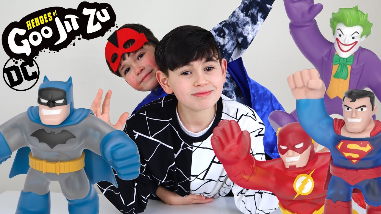 Heroes of Goo Jit Zu DC - BATMAN, JOKER, FLASH, & SUPERMAN