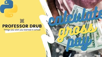 Calculate Gross Pay w/ Python! For Beginners #5