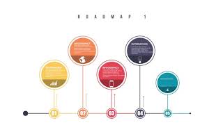 5 Roadmaps Templates Set One By Iconsx Preview