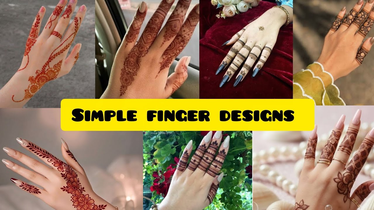Sample Finger Design Simple finger designs for beginners 🥀 Easy steps to learn more ideas 🤔👆 ...
