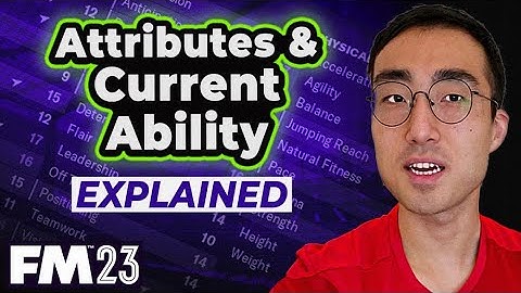 Relationship between Attributes and CA in Football Manager