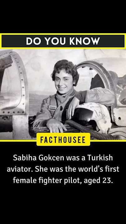 Sabiha Gokcen was a Turkish aviator. She was the world's first female fighter pilot, aged 23. #facts