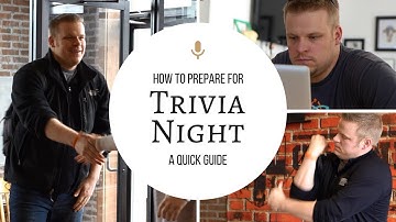 How to Host your first Trivia Night || Prepare before your show