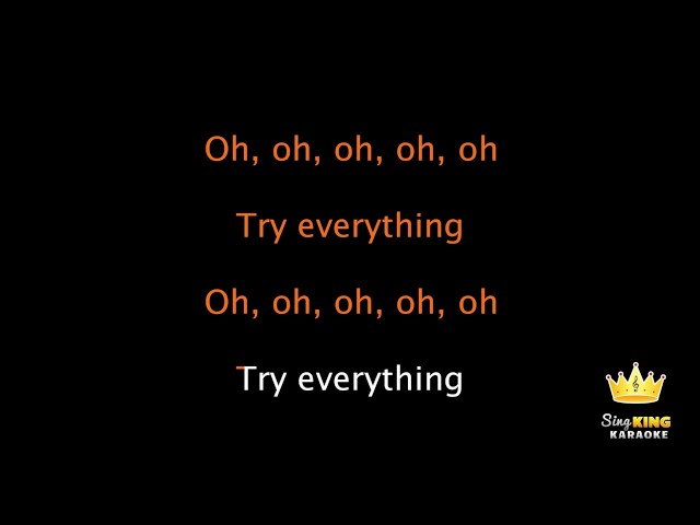 Shakira   Try Everything Karaoke Version class=