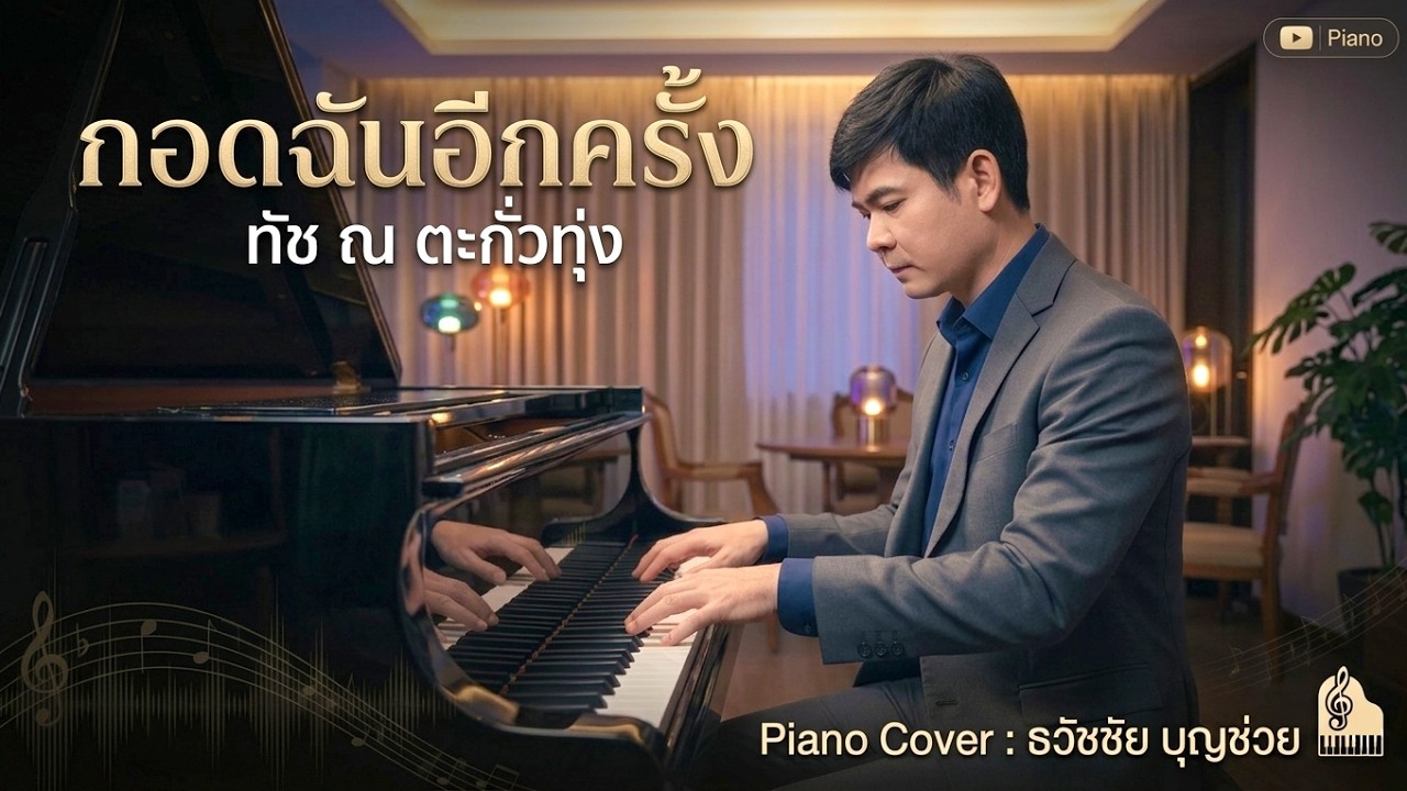 กอดฉันอีกครั้ง - ทัช ณ ตะกั่วทุ่ง - เปียโนเพราะๆ - เปียโนบรรเลง - Piano Cover by  ธวัชชัย บุญช่วย
