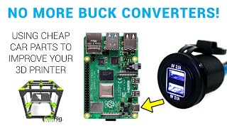 Using cheap car parts to easily power your 3D printer's Raspberry Pi