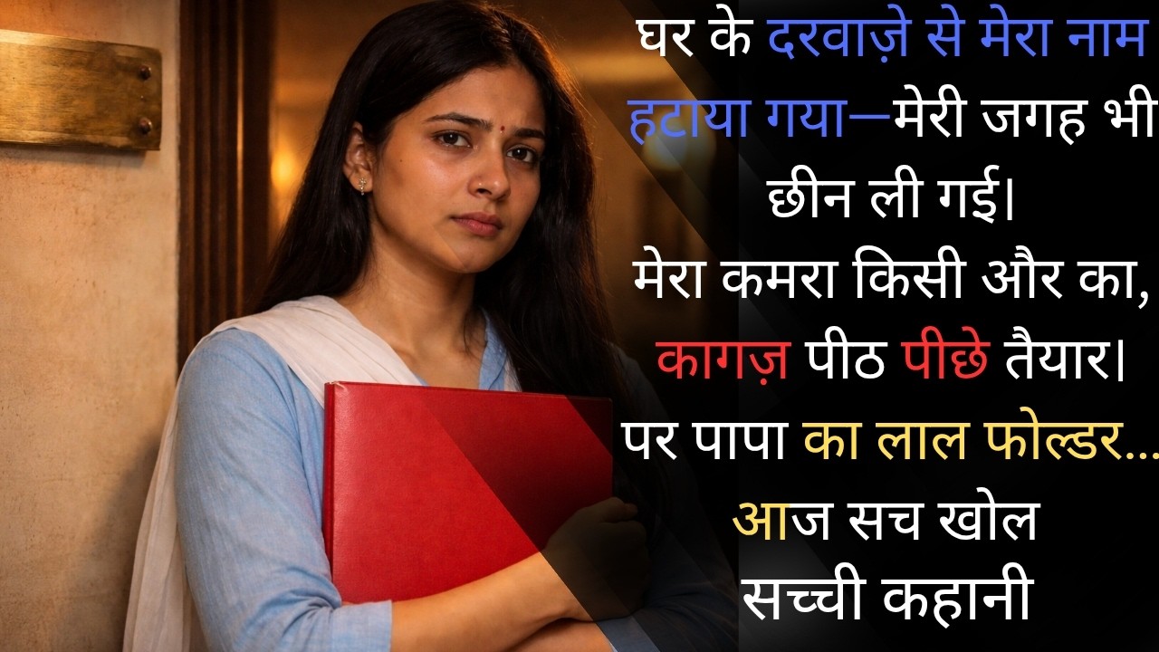 मेरे ही घर में मेरा नाम मिटा दिया… फिर मैंने सबके सामने पापा की वसीयत खोल दी