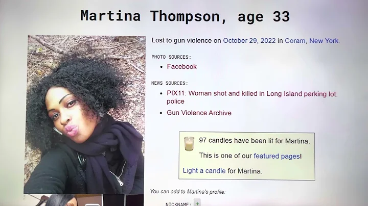 CORAM, NEW YORK OCT 29, 2022, MARTINA THOMPSON 33 ...