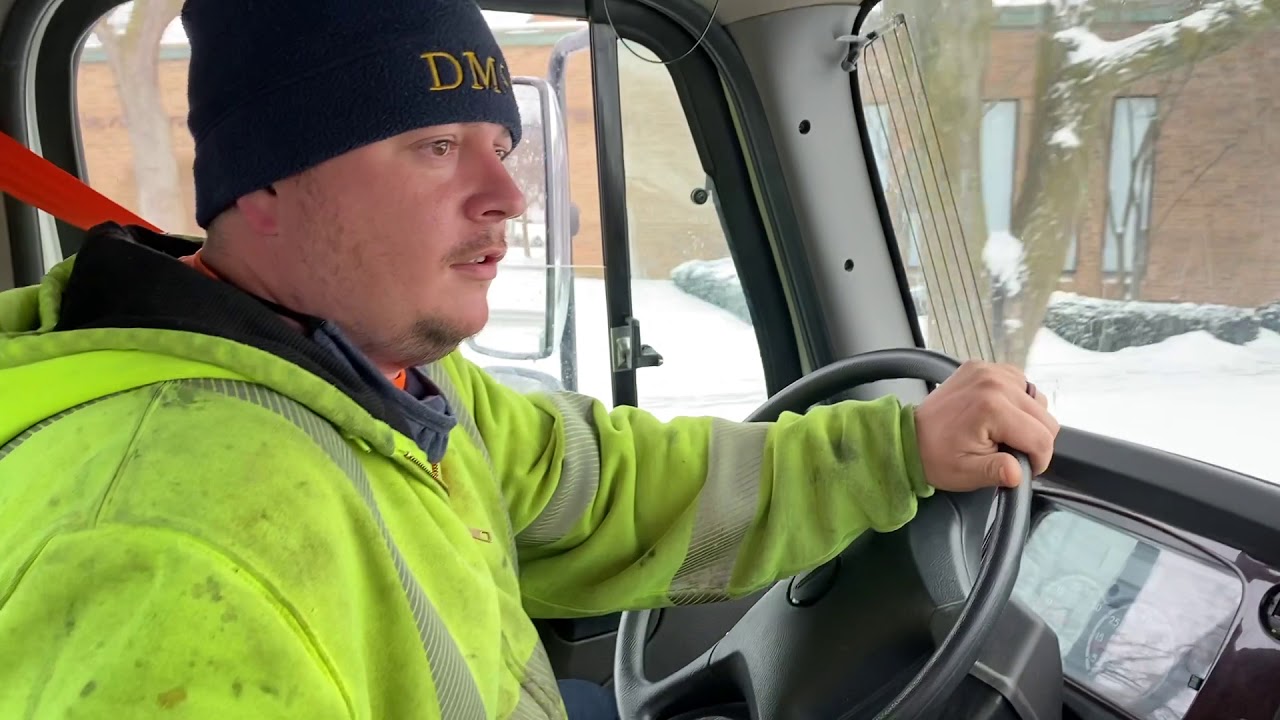 Salting City of Plymouth Parking Lots