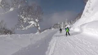 Skiing 10/Feb/2013 Kiroro old men & 5 boys สกีฮอกไกโด 10/Feb/2013 ...