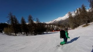 Ils livrent vos repas sur des skis en haut des pistes