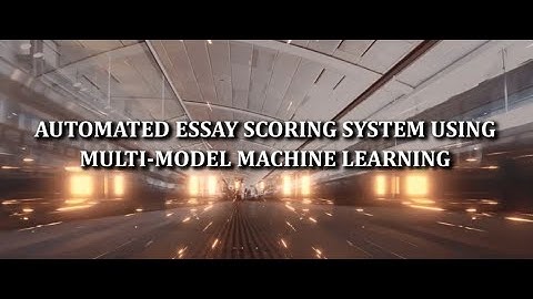 Automated Essay Scoring System using Multi Model Machine Learning