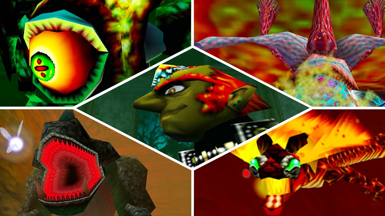 All Bosses - The Legend of Zelda: Ocarina of Time (N64)