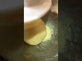 Cinnamon roll dough is mixing