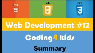 Web development summary #12 (HTML, CSS, JavaScript)