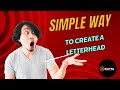 How To CreateDesign A Letterhead