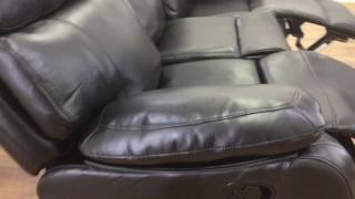 FAMOUS BRAND NAME !!!!!! ARIZONA 3   2 ALL MANUAL RECLINING SOFA SET IN BLACK
