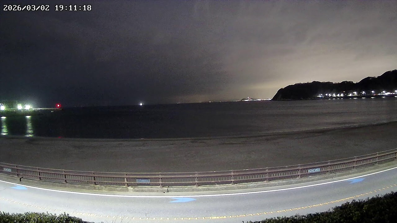 神奈川県逗子市逗子東海岸海況ライブカメラ Kanagawa Zushi Zushibeach Live camera.world.cam