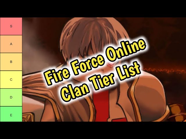 [New] Fire Force Online Clan Tier List (August 2023)